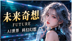 未来生活里的当下问题主题画面
